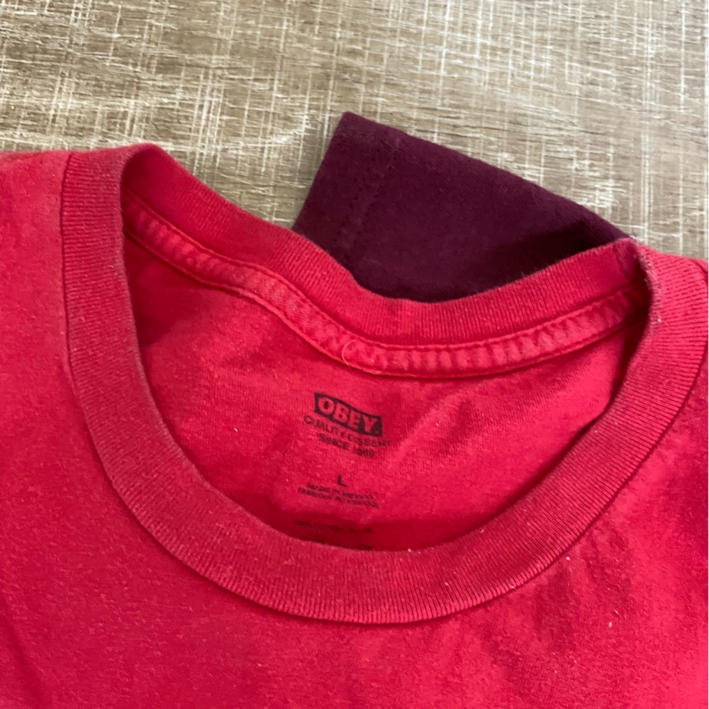Obey Red and Maroon T-Shirts - Picture 8 of 8